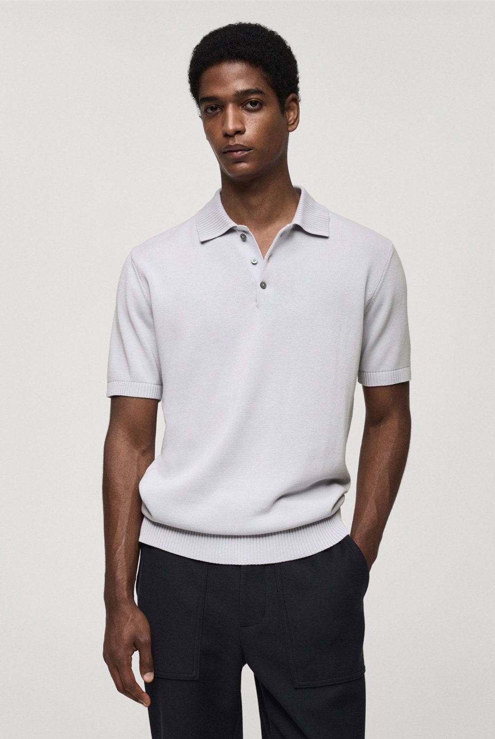 MANGO MAN - Polo Punto Fino Algodón Hombre Mango Man