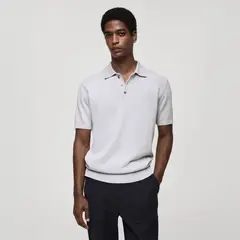 MANGO MAN - Polo Punto Fino Algodón Hombre
