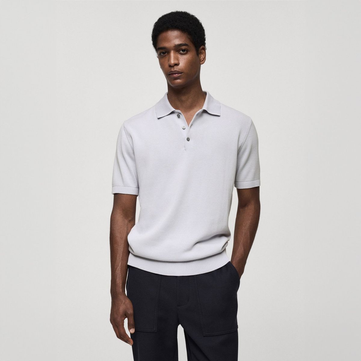 MANGO MAN - Polo Punto Fino Algodón Hombre Mango Man