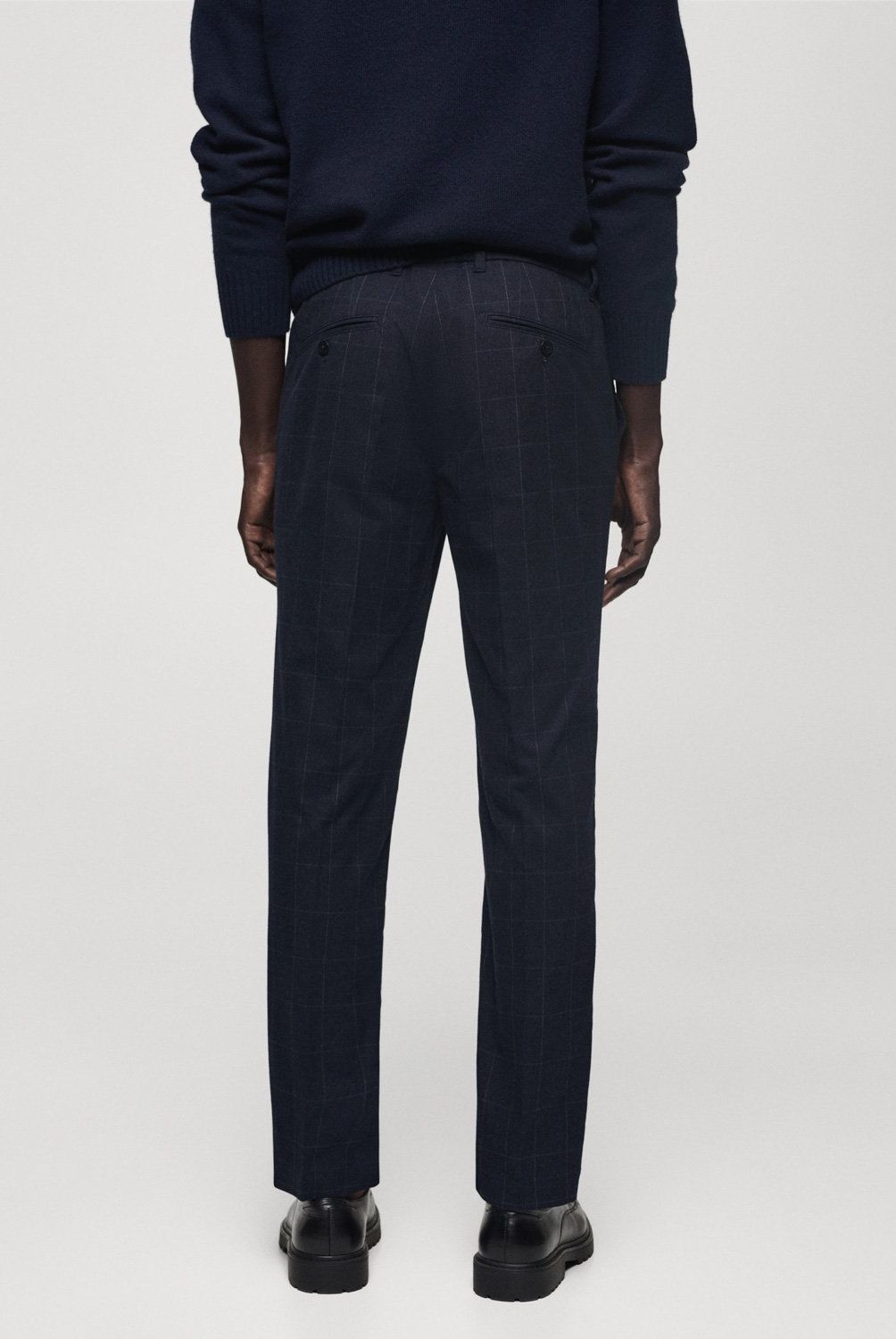 MANGO MAN - Pantalón Slim Fit Algodón Cuadros Hombre Mango Man
