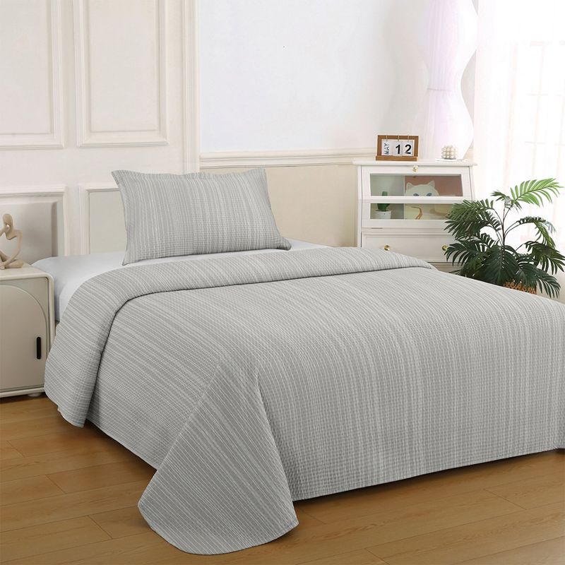 ILLUSIONS - Quilt Bruselas Beige 1.5 Plaza Illusions