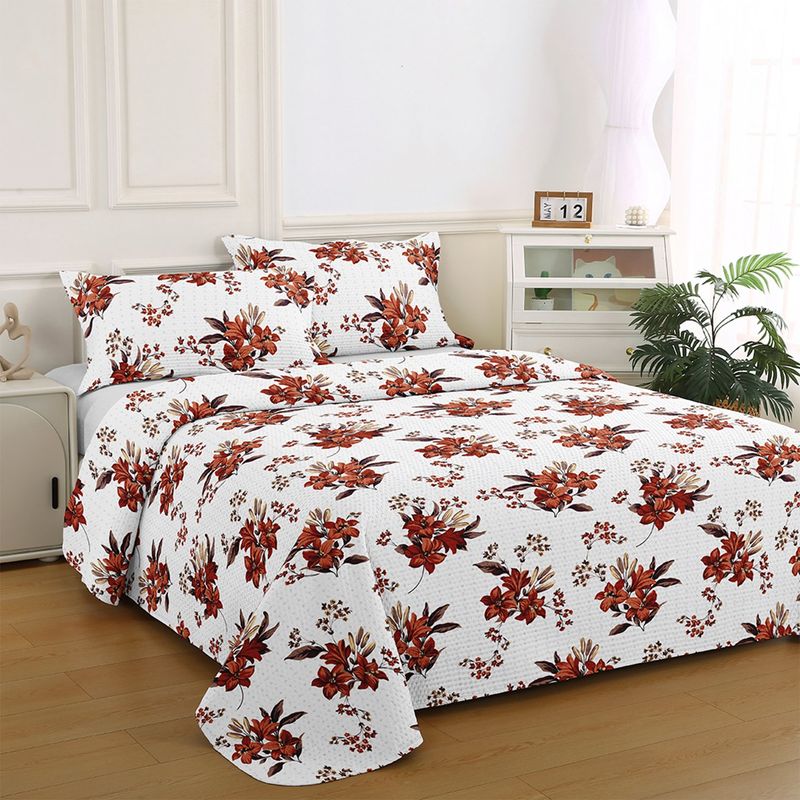 ILLUSIONS - Quilt Bruselas Marron King Illusions