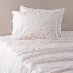 MASHINI - Juego De Sábanas Polialgodón 200 Hilos Super King Estampado