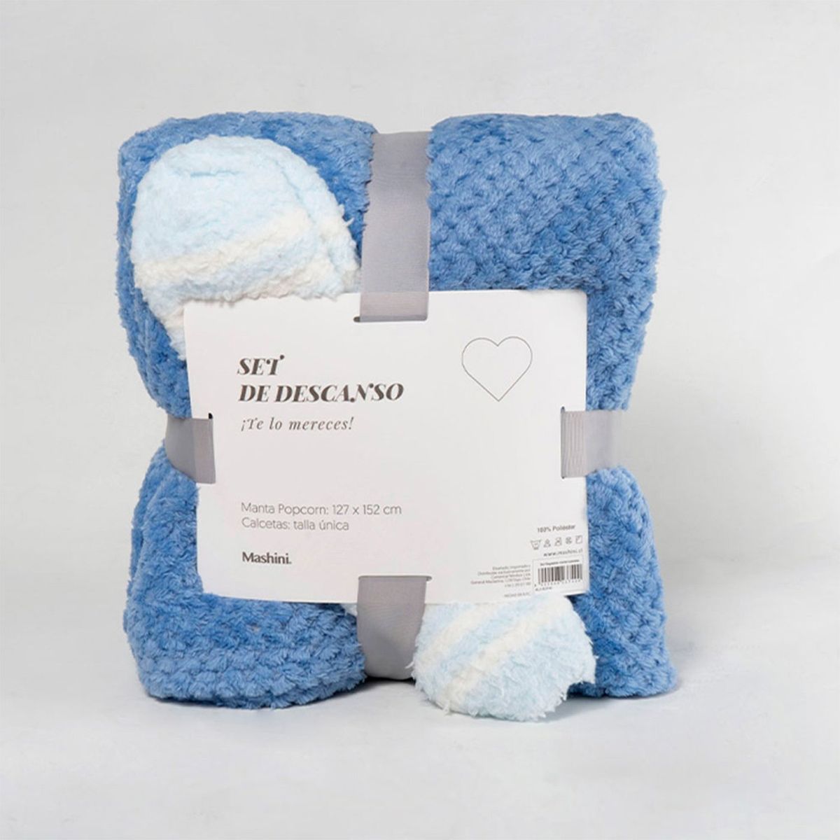 MASHINI - Set Regalable Manta+Calcetas Lavanda Mashini