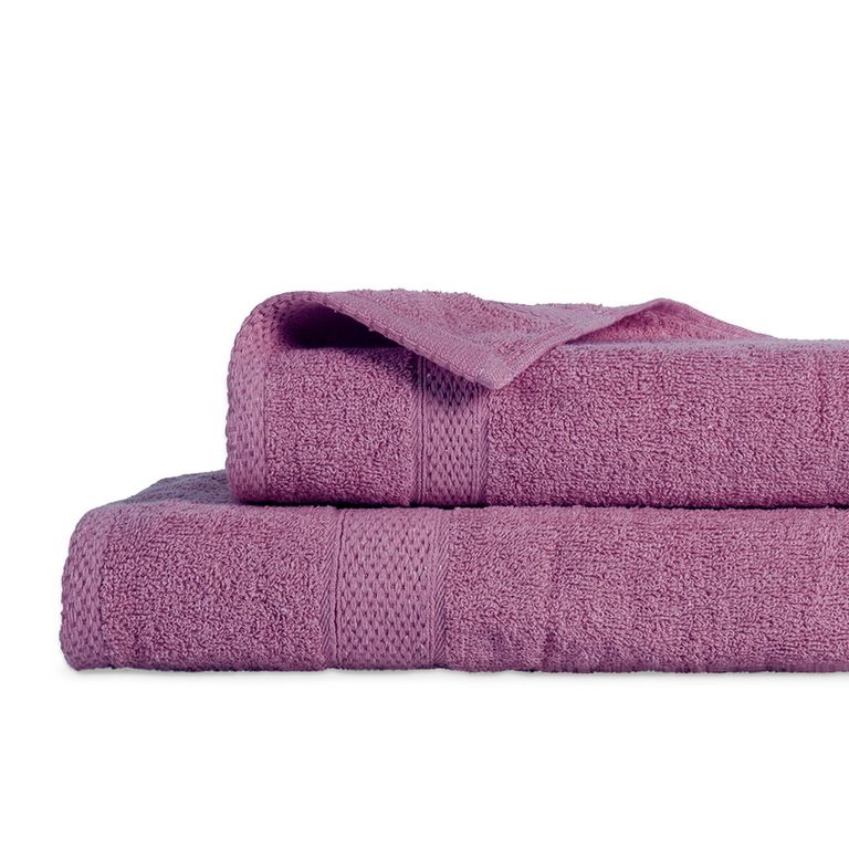 Juego De Toallas Colorix 380Gsm Caja Morado