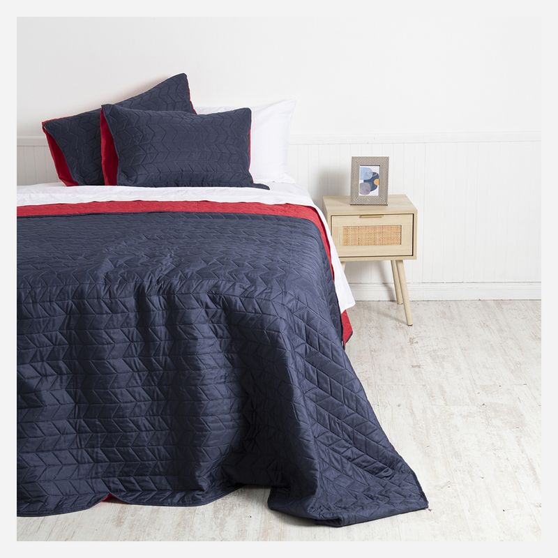 MASHINI - Quilt Bicolor Microfibra 2 Plazas Mashini