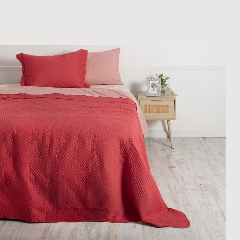 MASHINI - Quilt Set Quilt Microfibra 1.5 Plazas Mashini