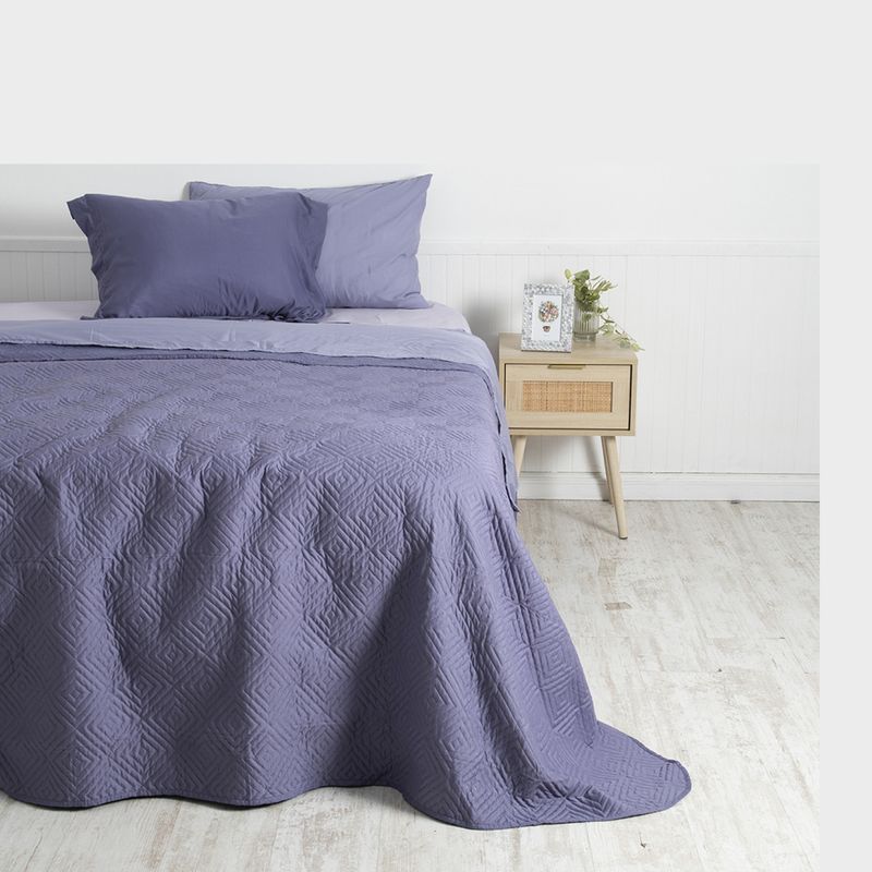 MASHINI - Quilt Set Quilt Microfibra 1.5 Plazas Mashini