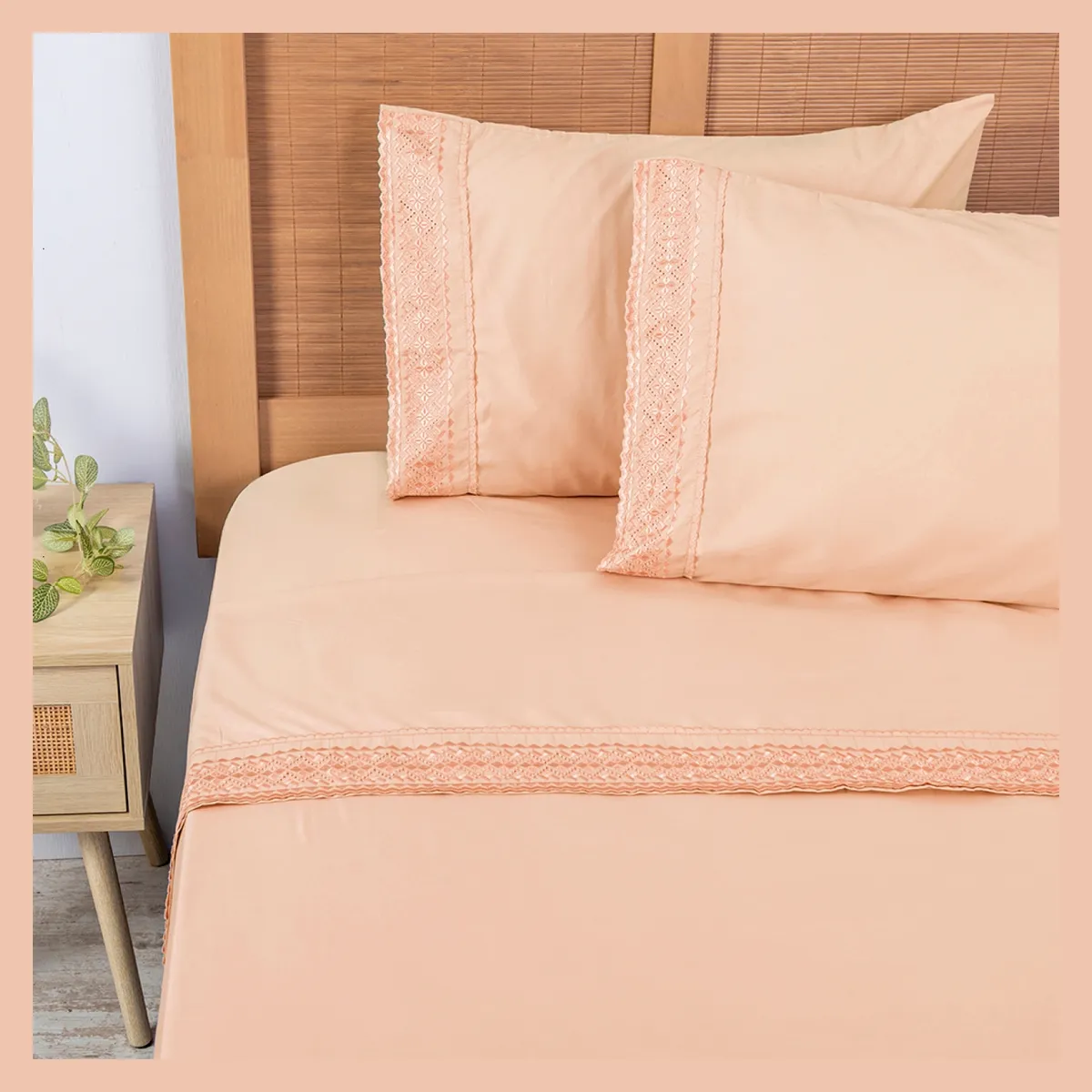 PLUMETTI - Juego De Sábanas Microfibra 0 King Bordado Plumetti