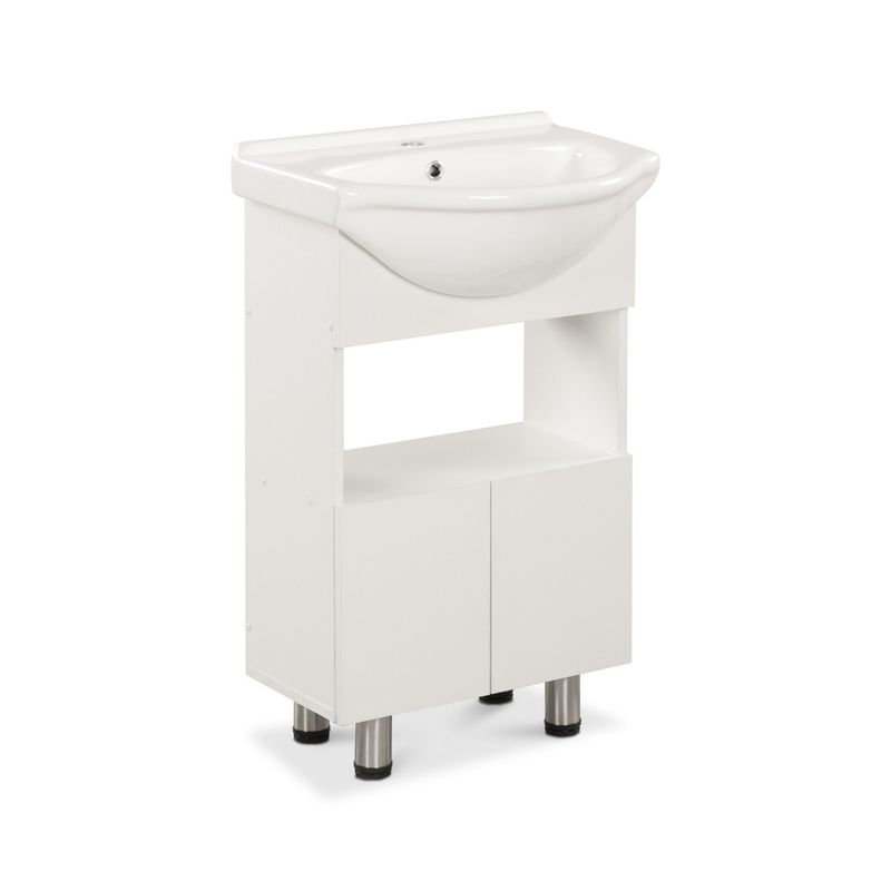 CIC - Mueble De Baño 50 Cannes 2 Puertas Inf 4 Patas Blanco Cic