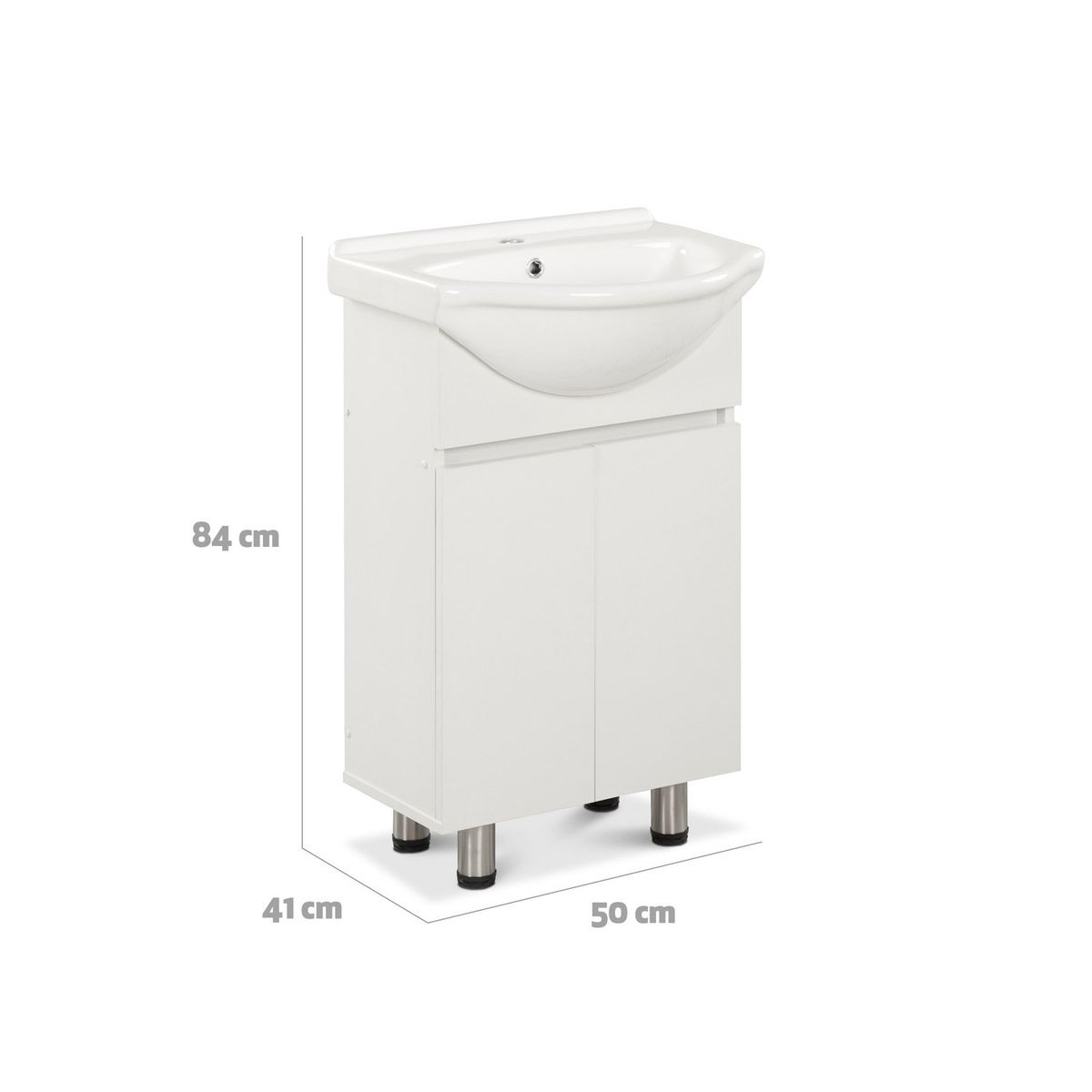 CIC - Mueble De Baño 50 Cannes 2 Puertas 4 Patas Cic