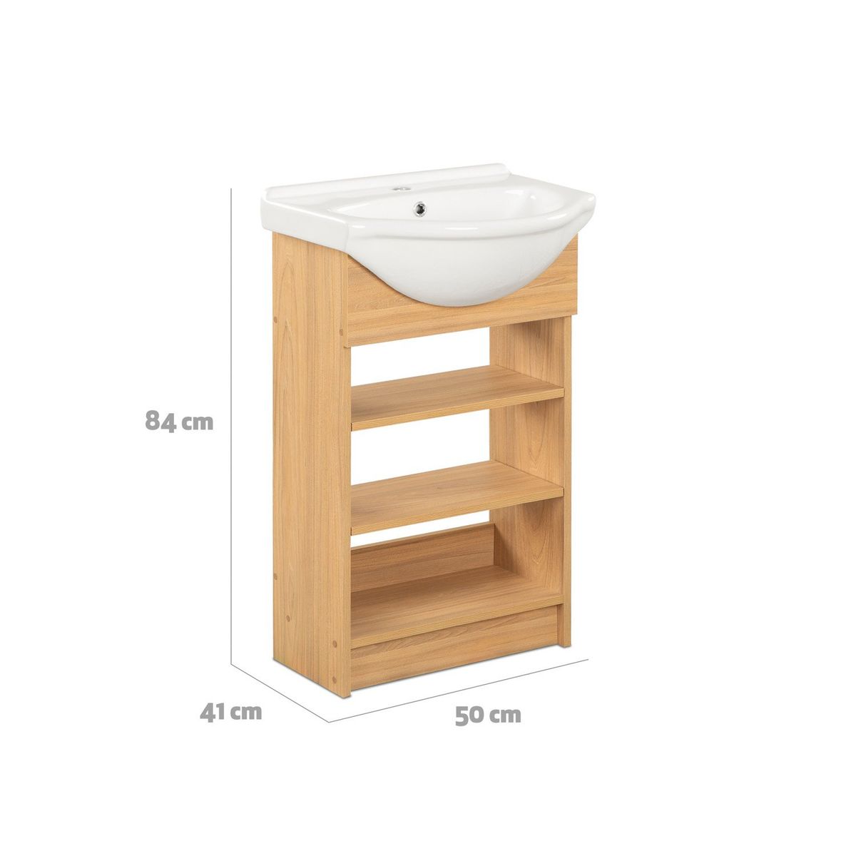 CIC - Mueble De Baño 50 Cannes 2 Repisas Cic