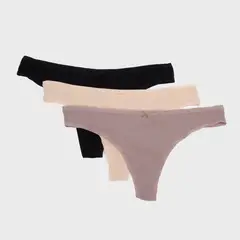 ETAM - Pack 3 Calzones String Jack Mujer
