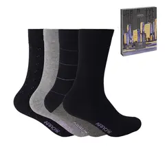 ARROW - Pack De 4 Calcetines De Vestir Algodón Hombre