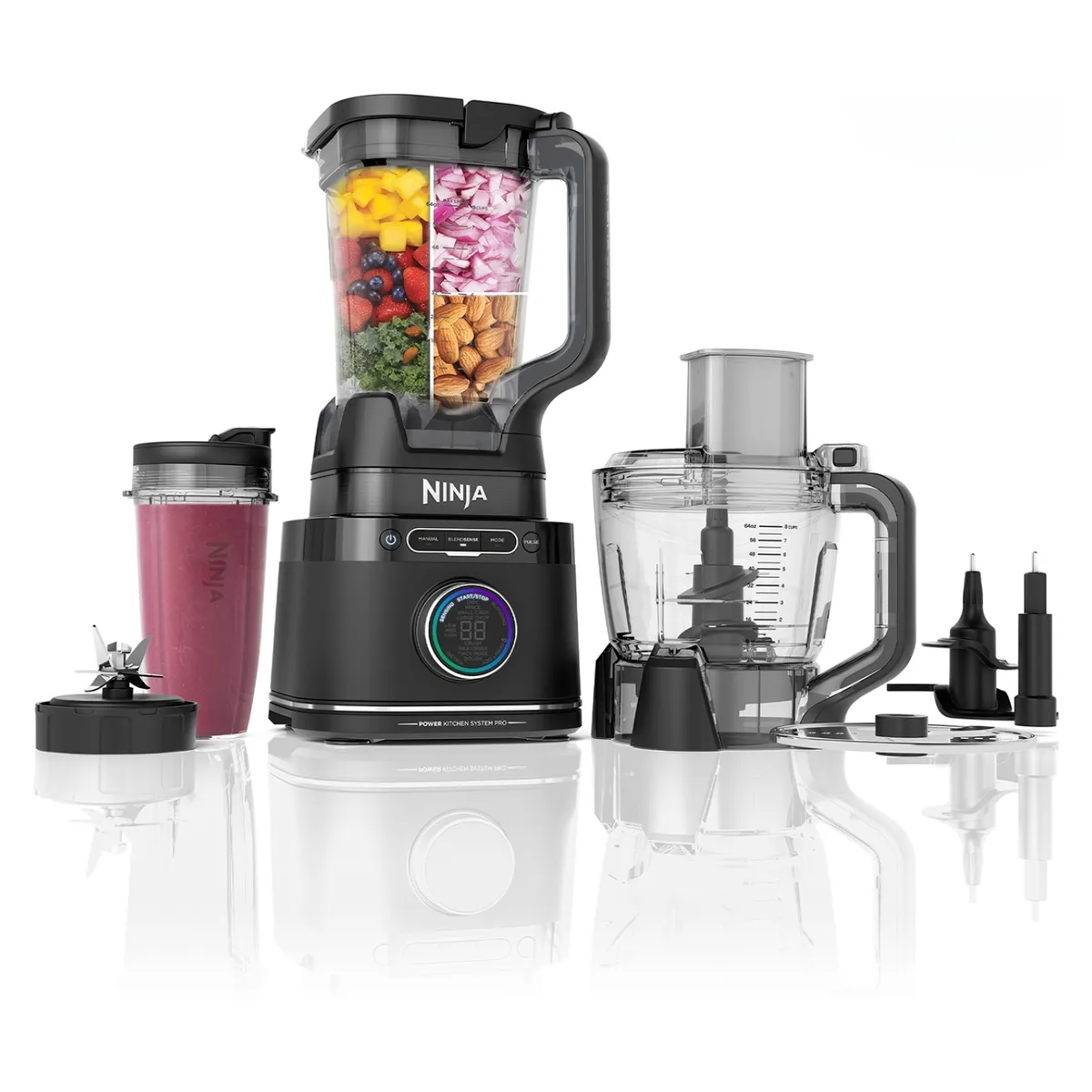 NINJA - Licuadora y Procesadora Ninja 3 en 1 Detect TB401EU Power Pro Blendsense