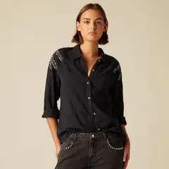 NICOLI - Blusa Palmera Beads Mujer