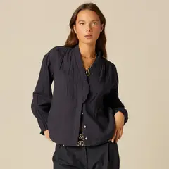 NICOLI - Blusa Perkins Azul Mujer