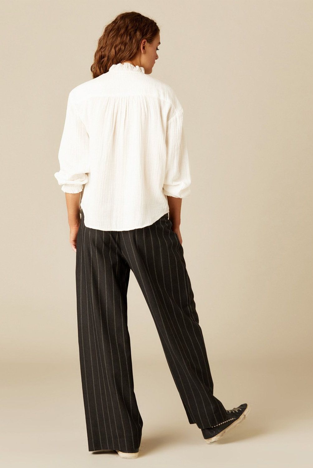 NICOLI - Blusa Perkins Cruda Mujer Nicoli