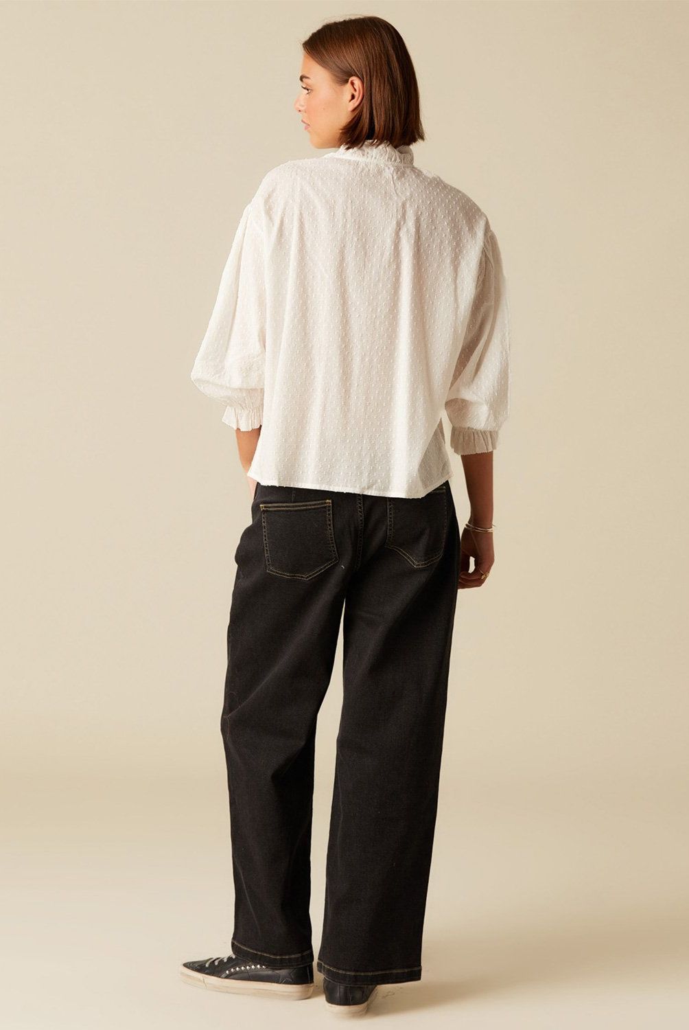 NICOLI - Blusa Cruda Dobi Mujer Nicoli