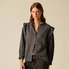 NICOLI - Blusa Buti Azul Mujer