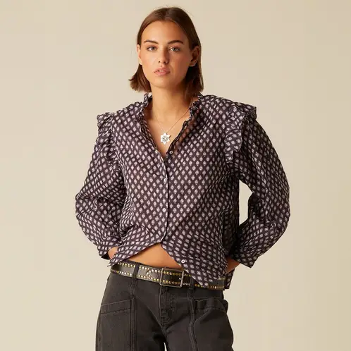 NICOLI - Blusa Buti Morado Mujer
