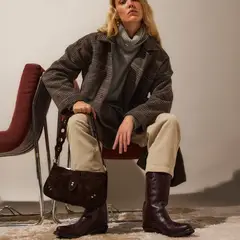 NICOLI - Abrigo Cuadros Multicolor Mujer