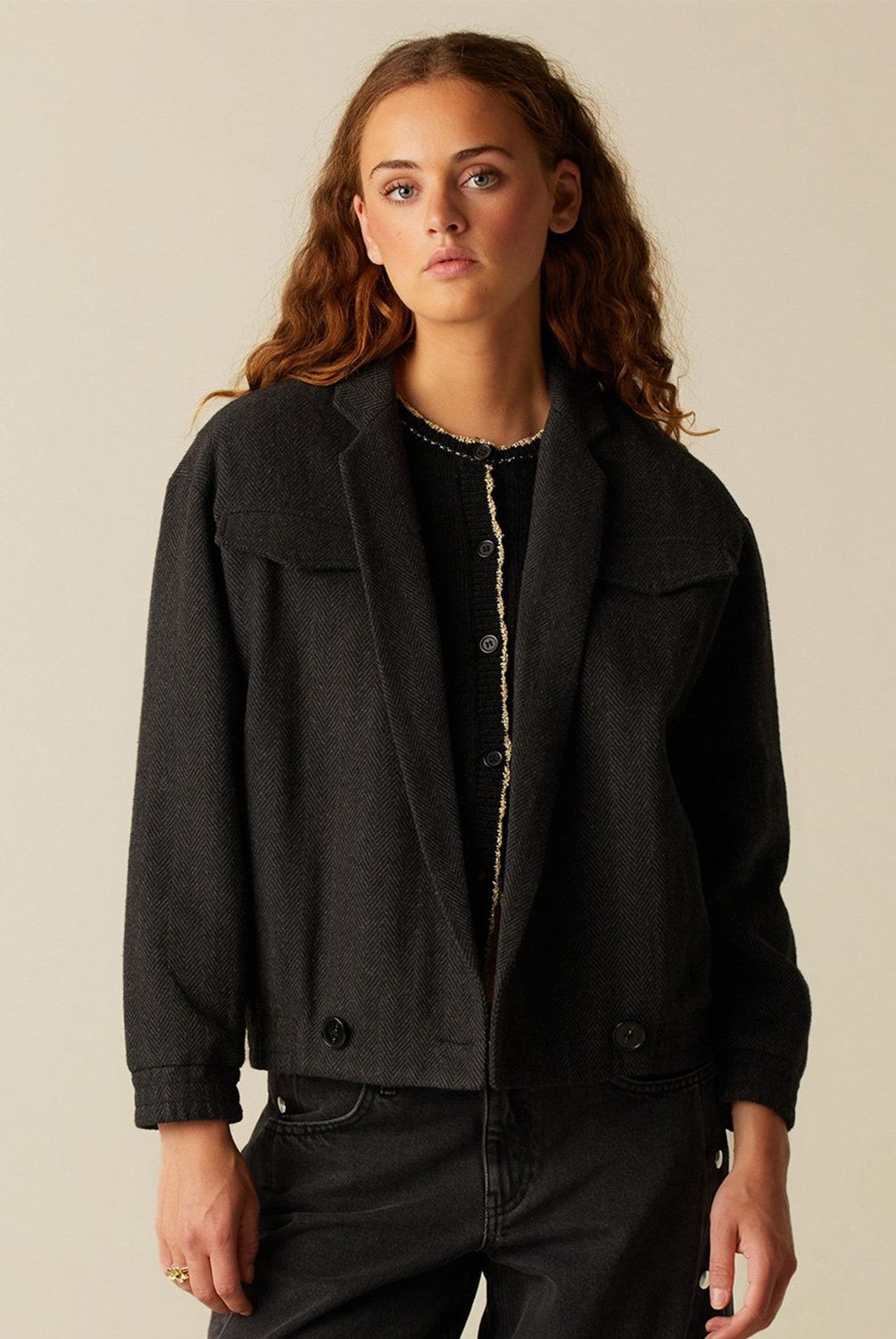 NICOLI - Bomber Espiga Mujer Nicoli