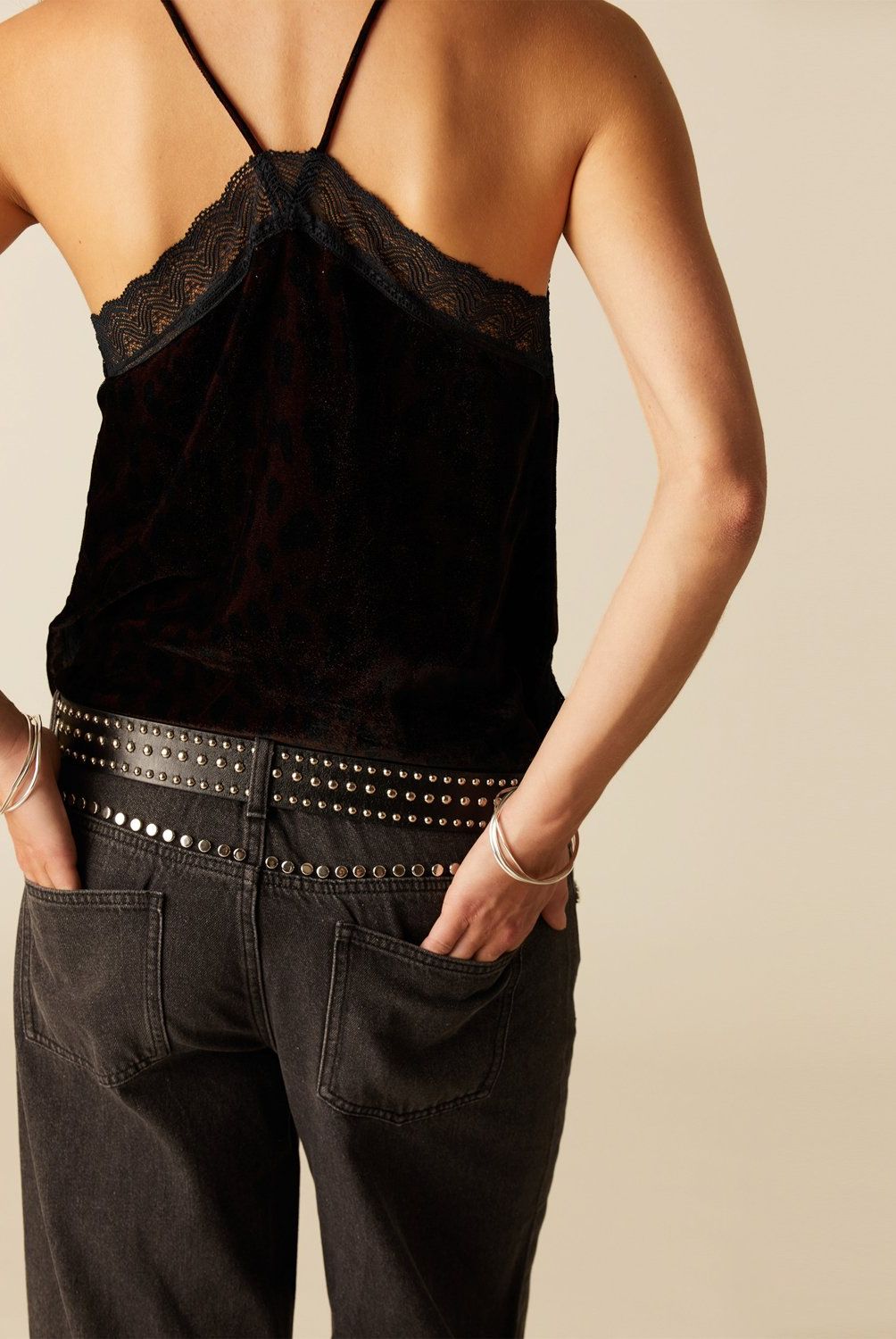 NICOLI - Top Lencero Animal Print Mujer Nicoli