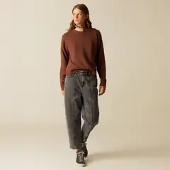 NICOLI - Jeans Gris Doble Pespuntes Mujer