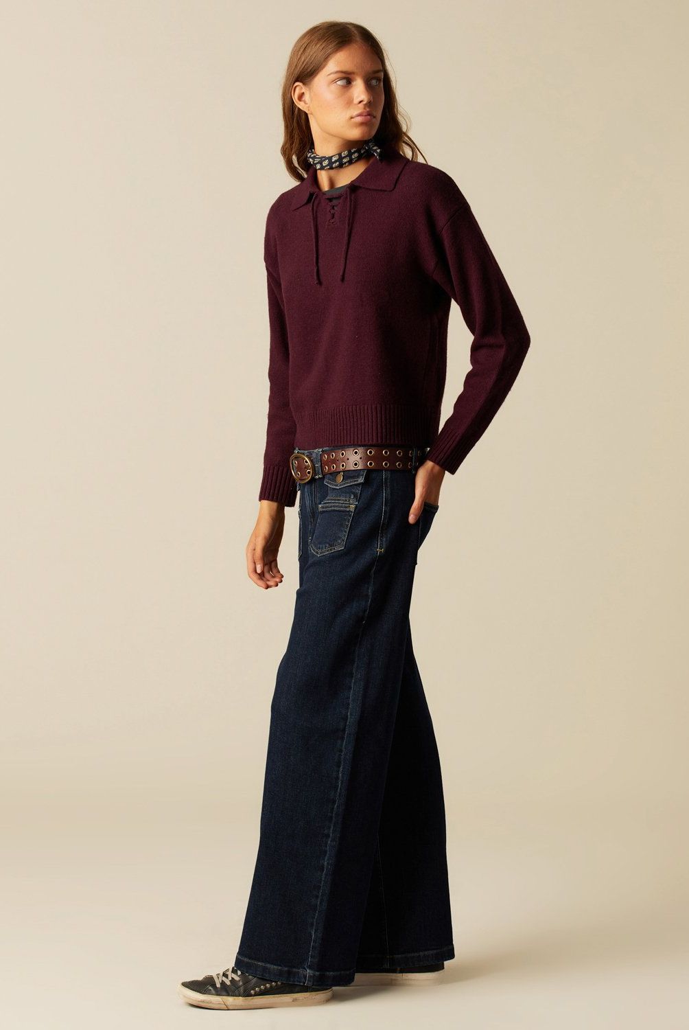 NICOLI - Jeans Mix Bolsillos Blue Black Mujer Nicoli
