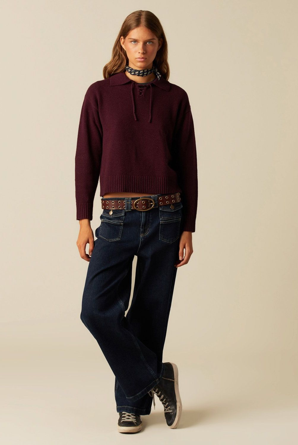 NICOLI - Jeans Mix Bolsillos Blue Black Mujer Nicoli