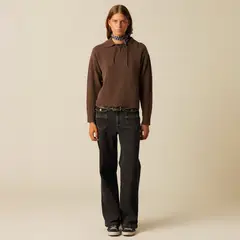 NICOLI - Jeans Mix Bolsillos Antracita Mujer