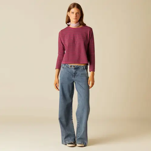 NICOLI - Jeans Bordado Azul Mujer