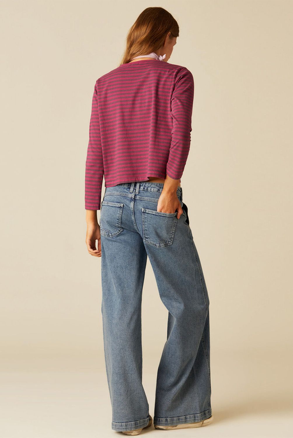 NICOLI - Jeans Bordado Azul Mujer Nicoli
