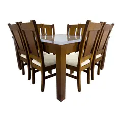 LIVING FACTORY - Juego De Comedor 8 Puestos Milan