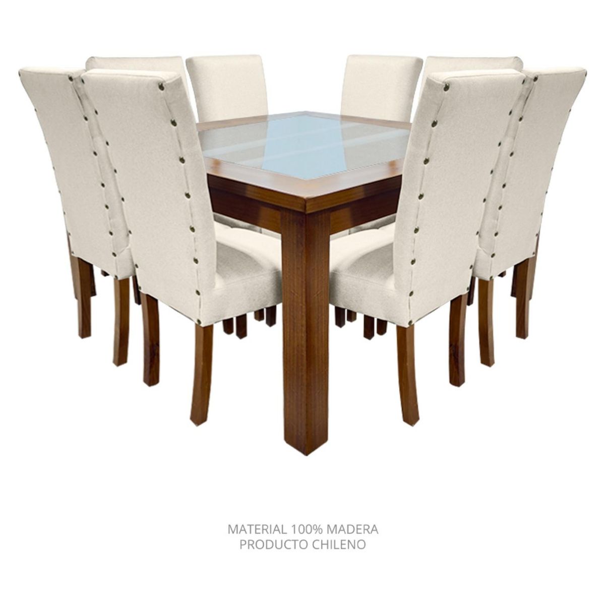 LIVING FACTORY - Juego De Comedor 8 Puestos Milan Living Factory