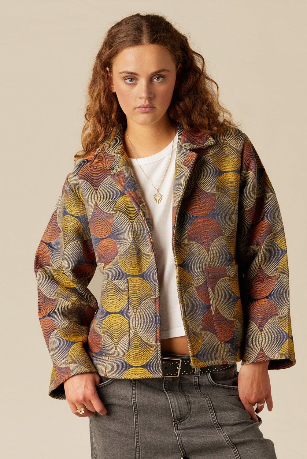 NICOLI - Chaquetón Discos Mujer Nicoli