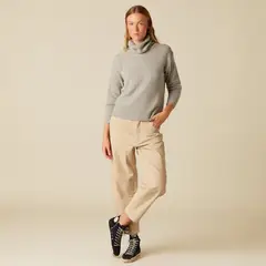 NICOLI - Pantalón Cotelé Arena Zig Zag Mujer