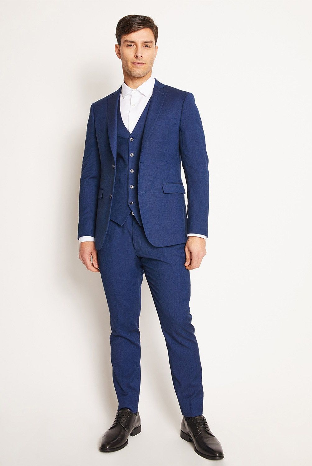 PERRY ELLIS - Traje + Pantalón Formal Slim Fit Lana Hombre Perry Ellis