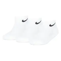 NIKE - Pack x3 Calcetín Niño Blanco 5/7