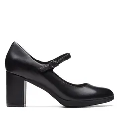 CLARKS - Zapato Formal Mujer Cuero Negro