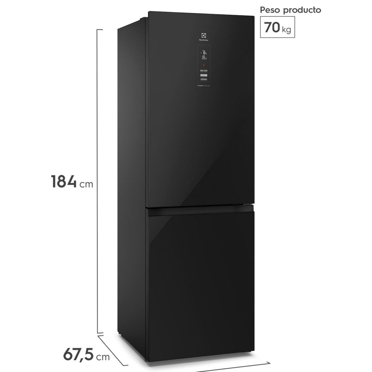 ELECTROLUX - Refrigerador Bottom Freezer 323 Lt No Frost DB60GE Electrolux