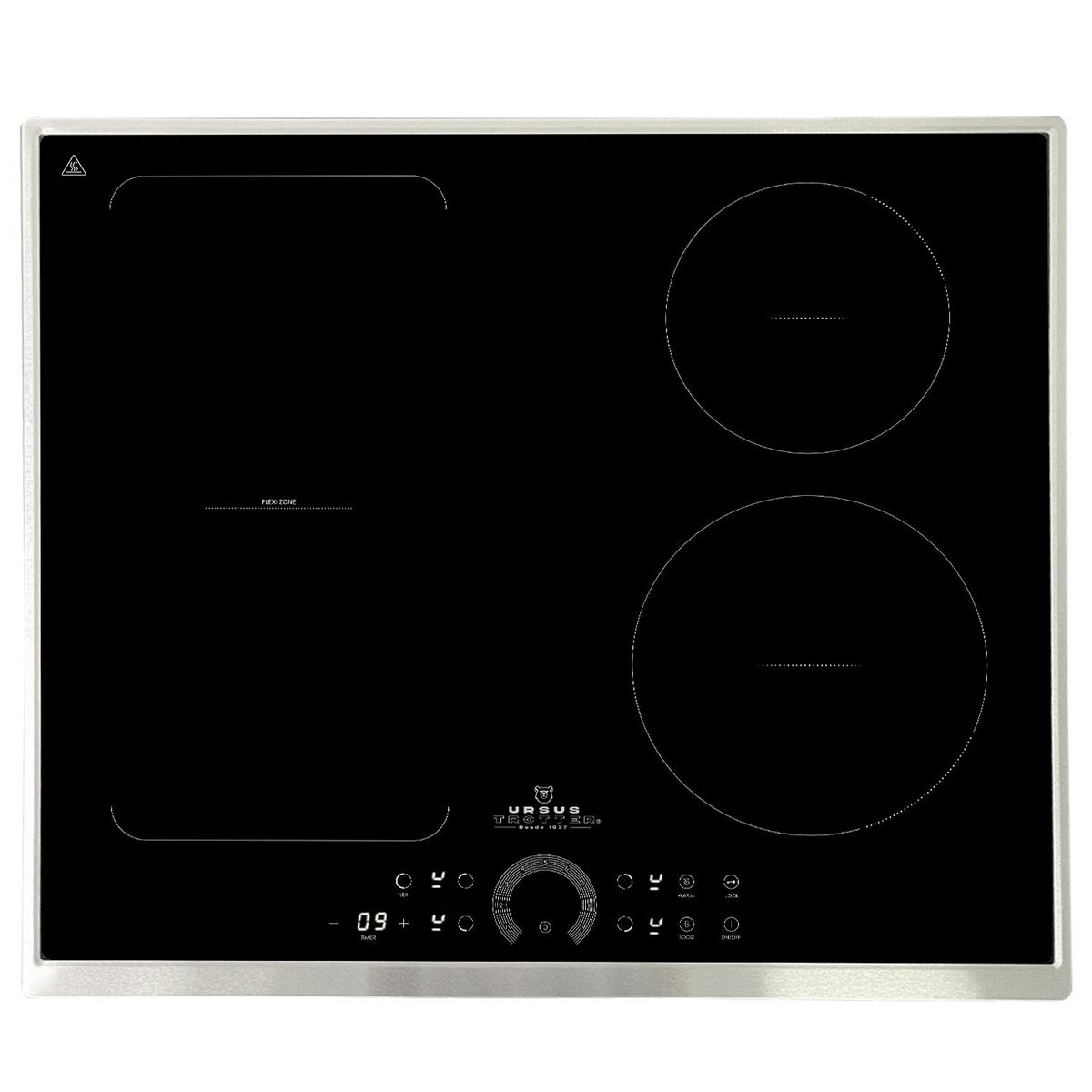 URSUS TROTTER - Encimera Eléctrica Vitrocerámica 4 Quemadores Ut-Ict 4Pl Inox Ursus Trotter