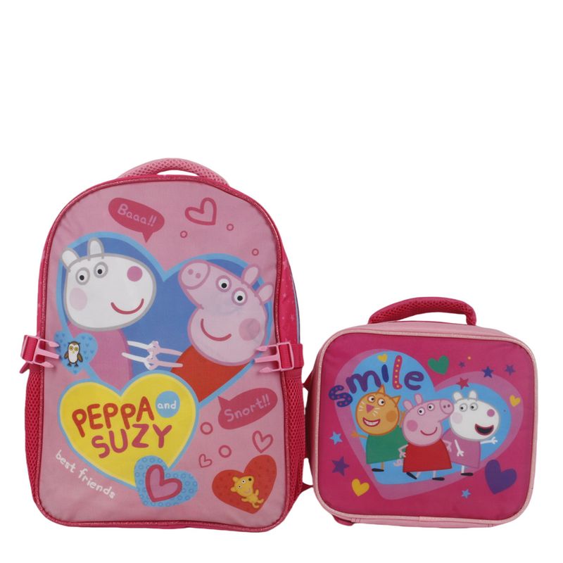 PEPPA PIG - Mochila con Lonchera Niña Peppa Pig