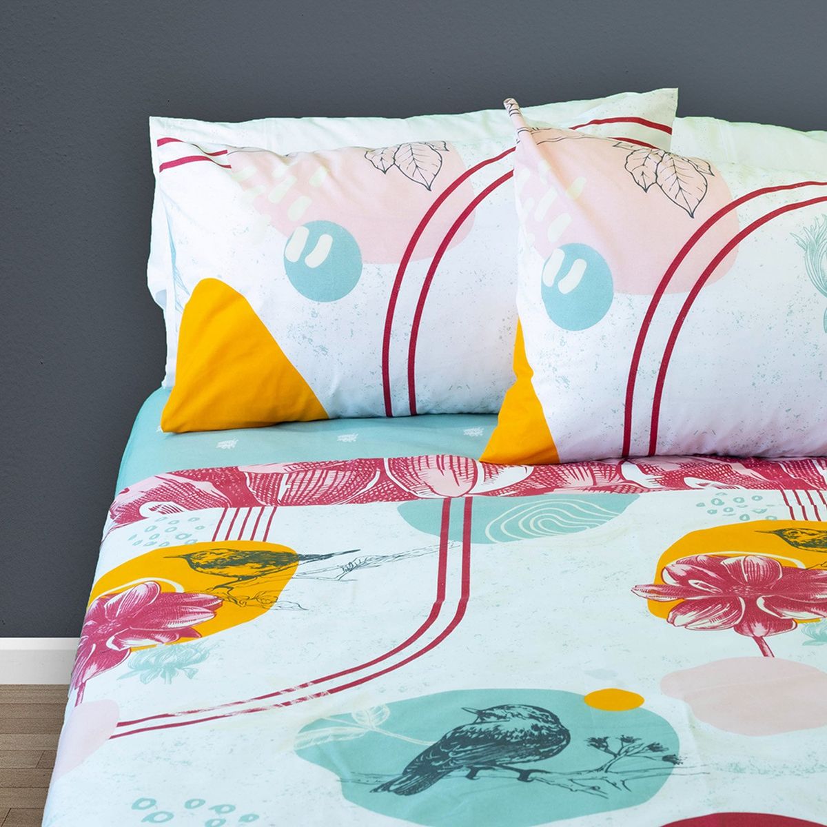 DORAL - Juego De Sábanas Algodón 200 Hilos King Doral