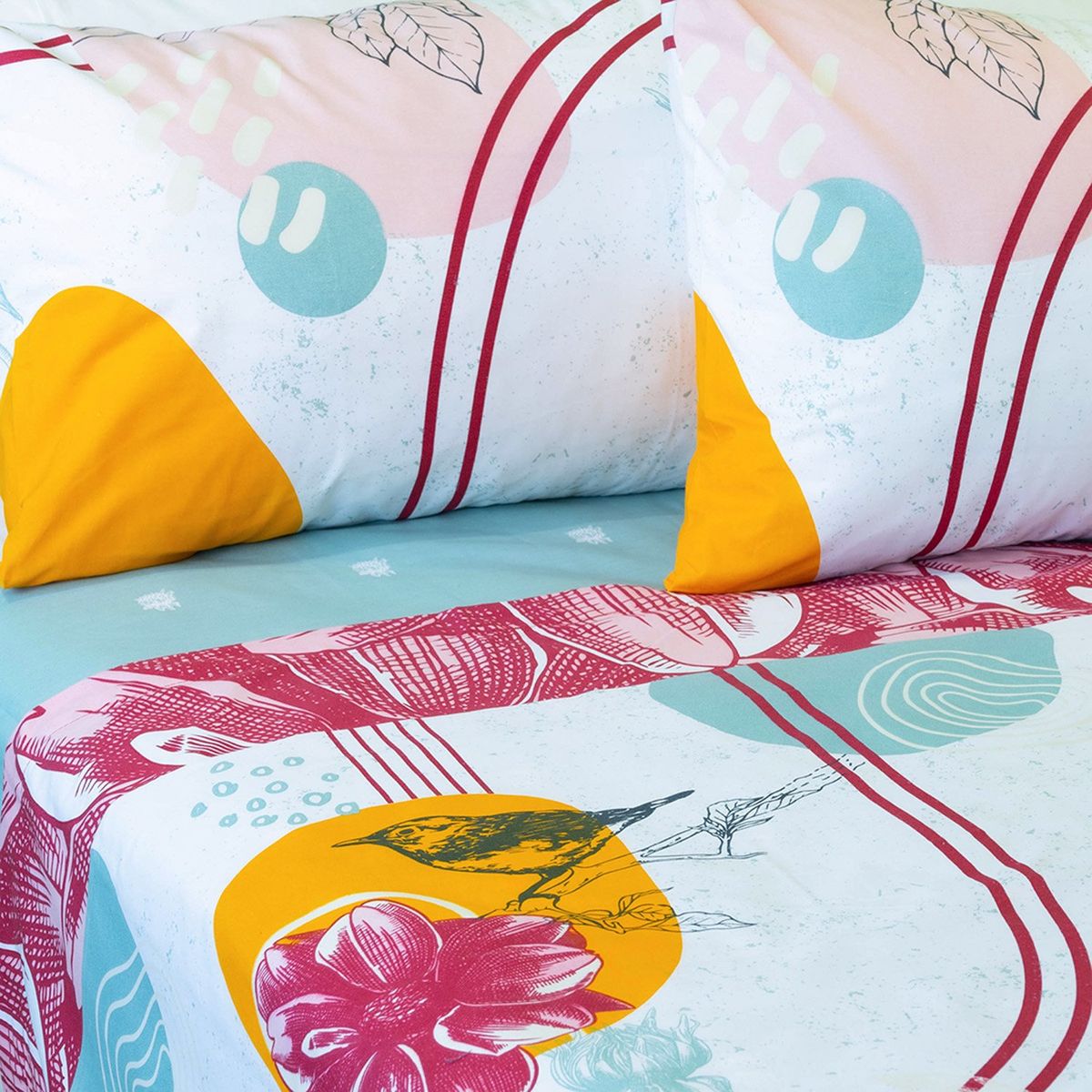 DORAL - Juego De Sábanas Algodón 200 Hilos King Doral