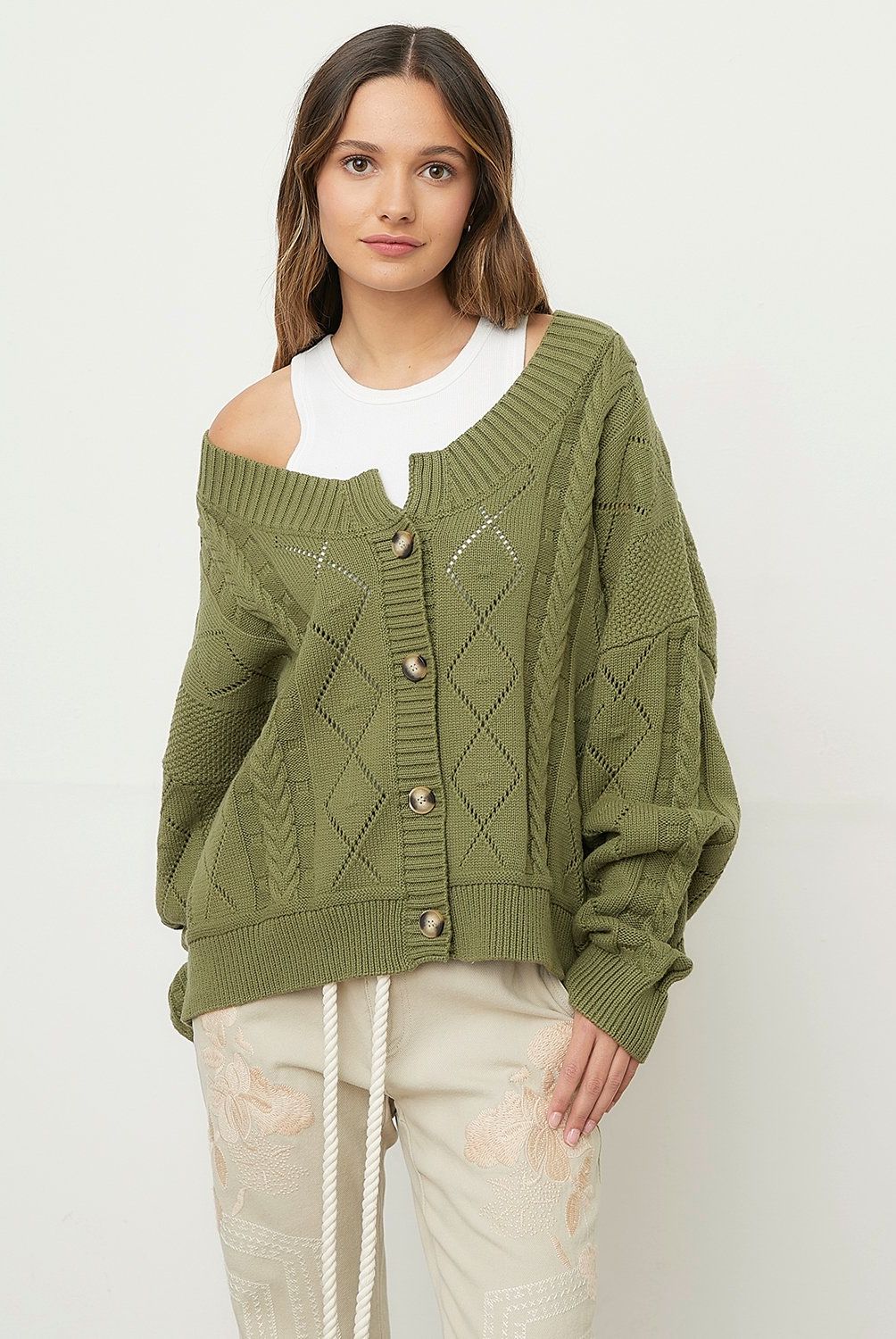 RUPHA - Chaleco Loose Fit Algodón Mujer Rupha