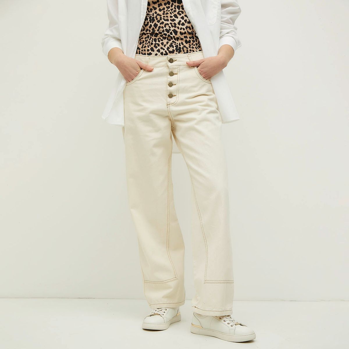 RUPHA - Jeans Tiro Medio Mujer Rupha