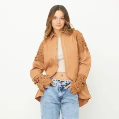 RUPHA - Blusa Camisera Algodón Mujer
