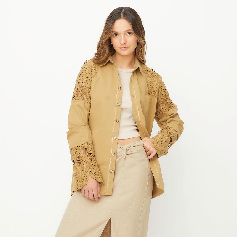 RUPHA - Blusa Camisera Algodón Mujer Rupha
